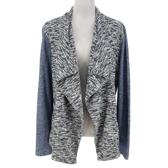 Lucky Brand Sweaters - Lucky Brand Sweater Womens Large Blue Gray Open Cardigan Pockets Bohemian